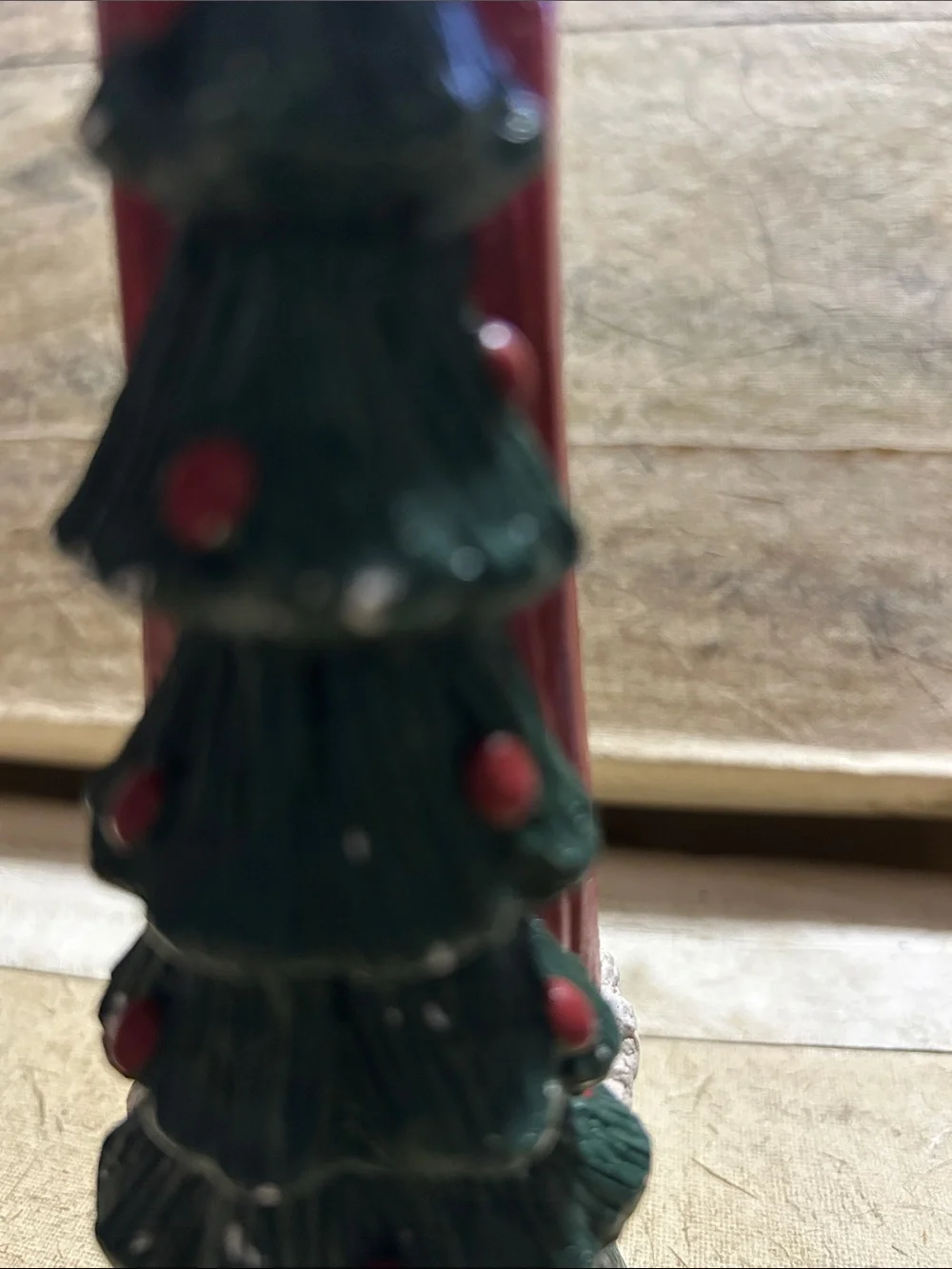 Skinny Santa Candle holder - Christmas Santa Claus GUC
